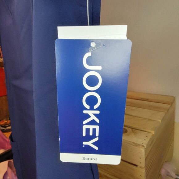 Jockey Scrub Top Fitted (Women's Cut) SS Navy - Size S NWT - Picture 4 of 5